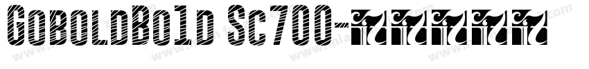 GoboldBo1d Sc700字体转换